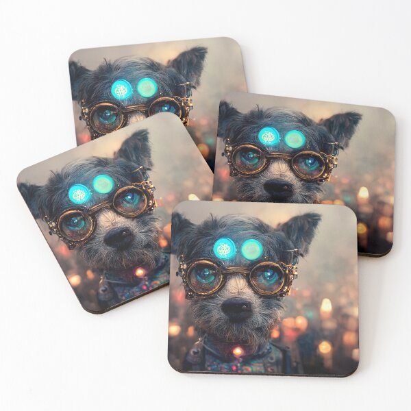 Item preview, Cool Sci-Fi Futuristic Steampunk Dog designed and sold by Pet Shelter.