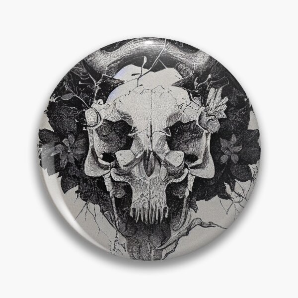 Item preview, Book of Skulls: Illustration #566. Gothic animal skulls black and white gravure designed and sold by Åveline Dvorak.