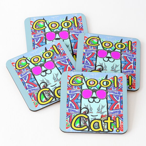 Item preview, cool cat tattoo Goth Kpop kitten skater pet designed and sold by LowEndGraphics.