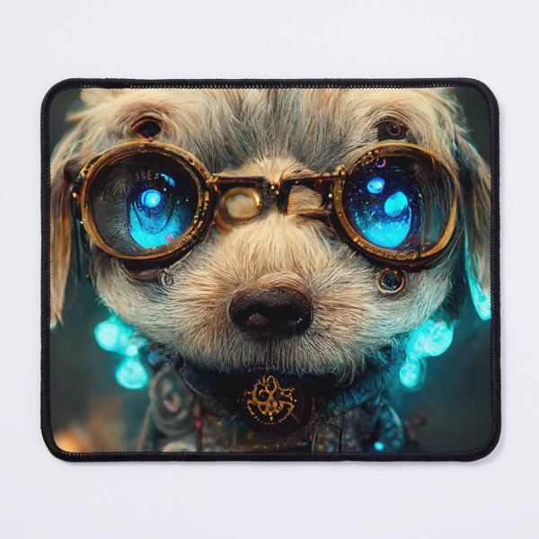 Item preview, Futuristic Steampunk Scientist Dog designed and sold by Pet Shelter.
