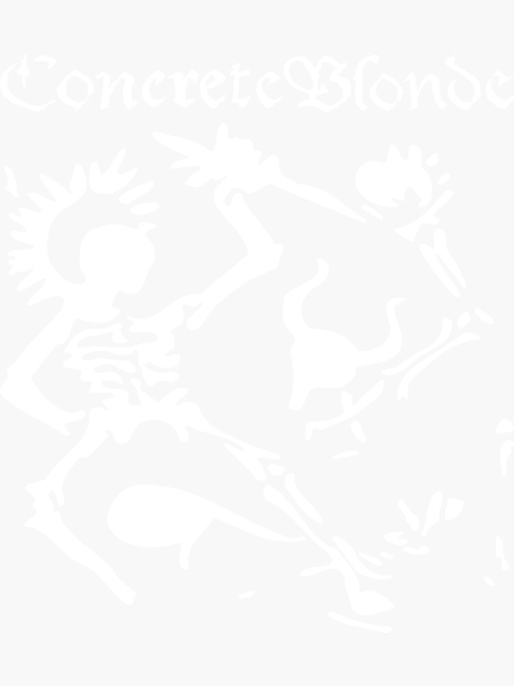 "CONCRETE BLONDE BAND" Sticker for Sale by KaylinSauer Redbubble