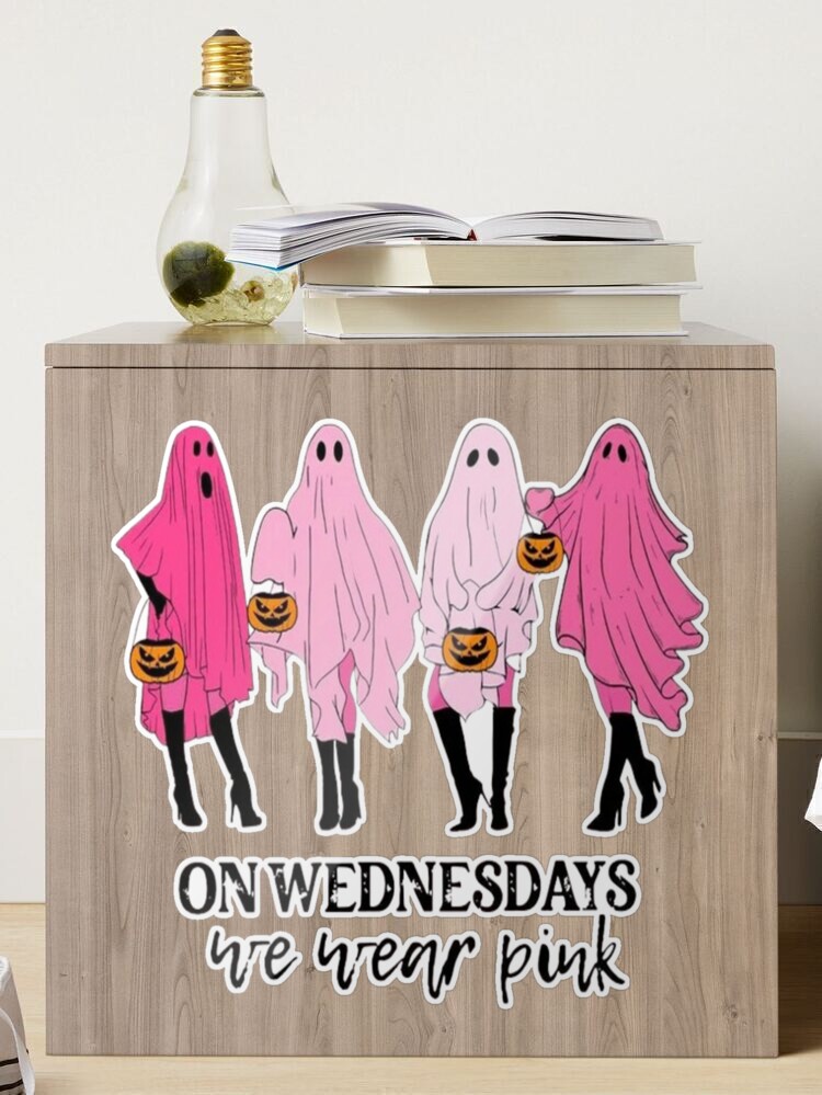 On Wednesday We Wear Pink Ghost Sweatshirt Mean Girls Ghost Hoodie