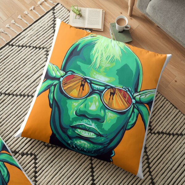 Green Velvet Floor Pillow