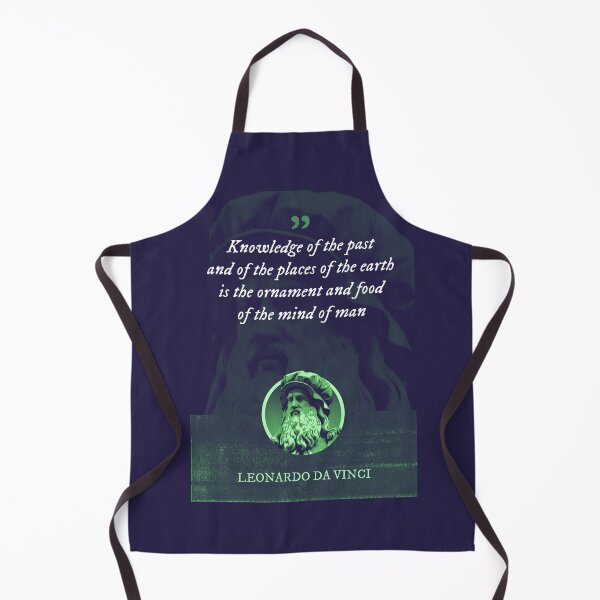 Item preview, Leonardo da Vinci - Knowledge of the past and of the places of the earth is the ornament and food of the mind of man designed and sold by Syahrasi.