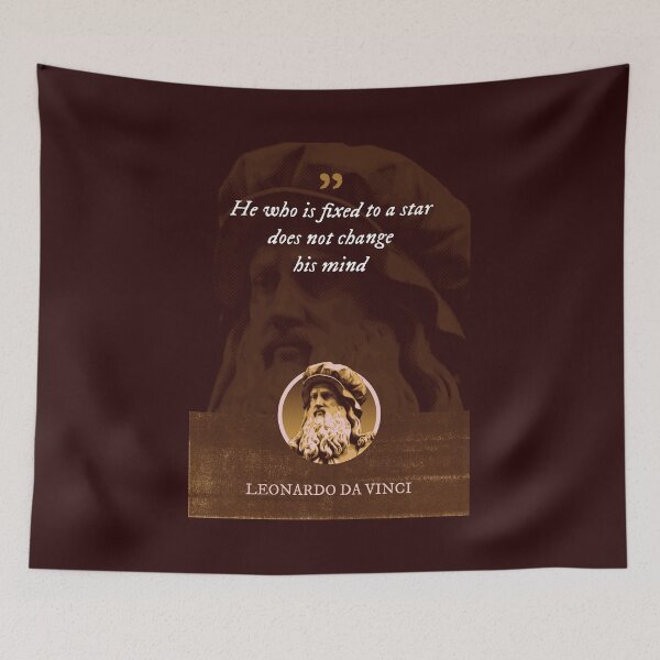 Item preview, Leonardo da Vinci - He who is fixed to a star does not change his mind designed and sold by Syahrasi.