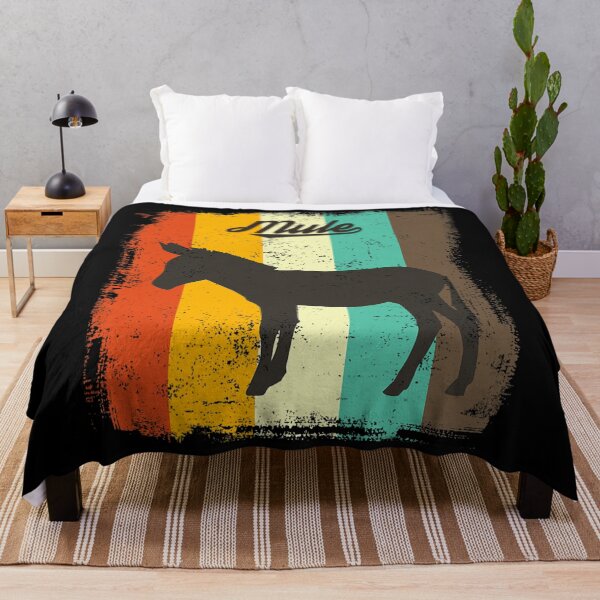 Item preview, Mule Shirt Retro 70s Vintage Animal Lover Art Tshirt designed and sold by hardrhubarb1587.