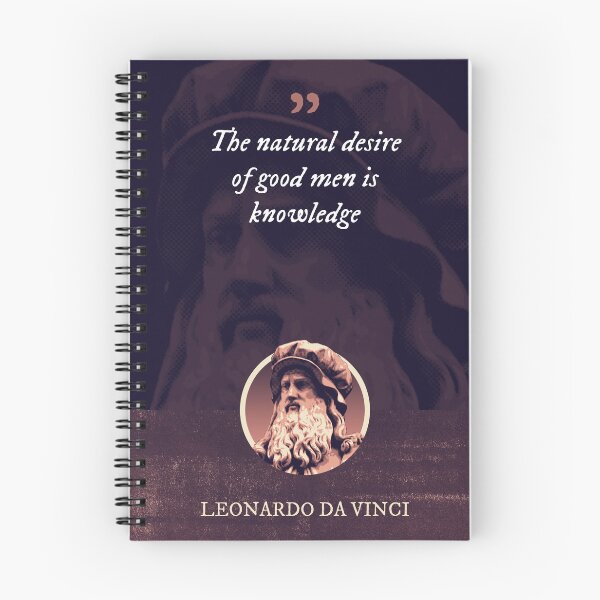 Item preview, Leonardo da Vinci - The natural desire of good men is knowledge designed and sold by Syahrasi.