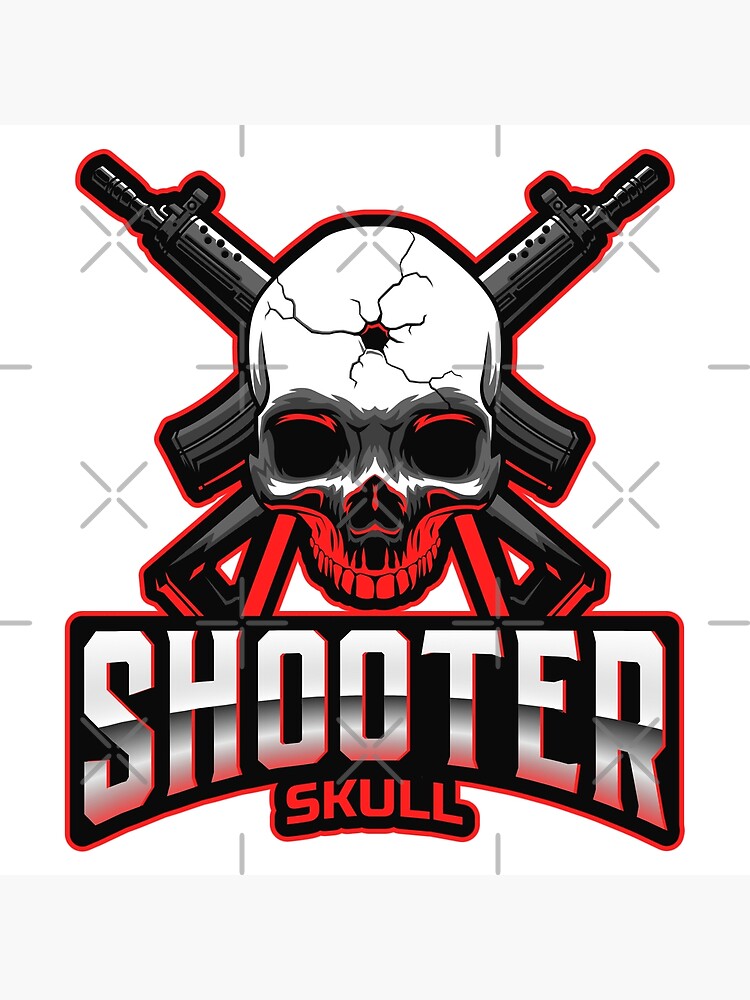 Skull evil gaming mascot or e sports logo Vector Image
