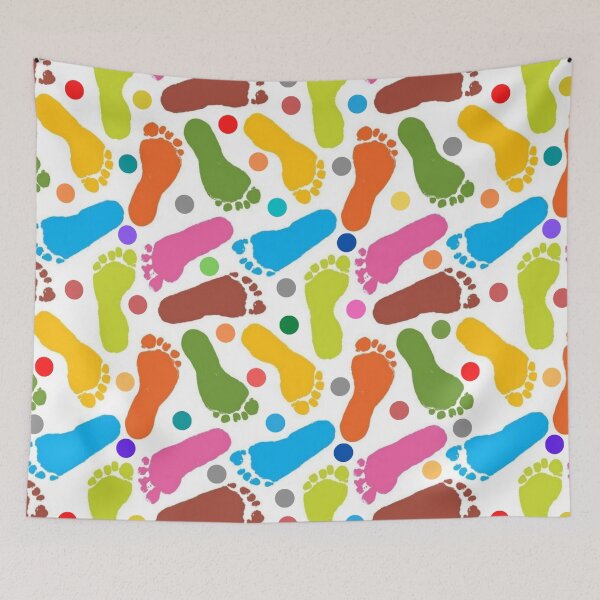 Item preview, Human Colorful Foot Pattern designed and sold by Hammy97.