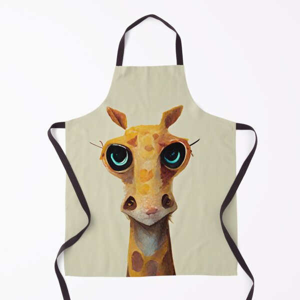 Item preview, kawaii little giraffe staring at designed and sold by WeirdStation.