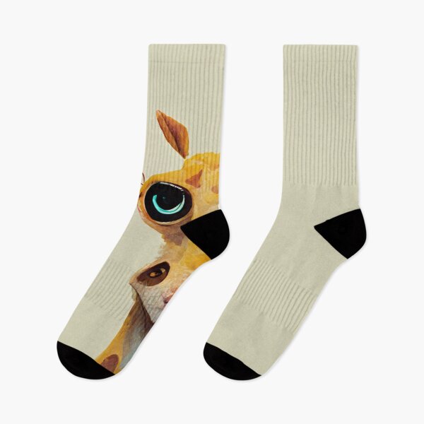 Item preview, kawaii little giraffe staring at designed and sold by WeirdStation.