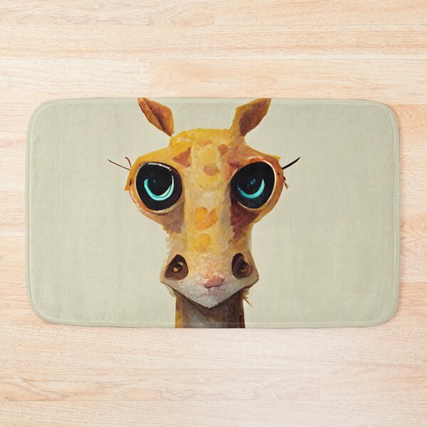 Item preview, kawaii little giraffe staring at designed and sold by WeirdStation.