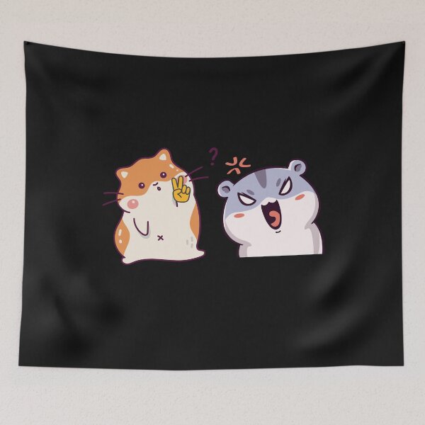 Item preview, peace sign and screaming hamster designed and sold by ProjectOfColor.