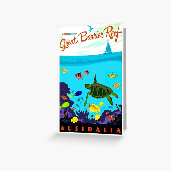 Item preview, AUSTRALIA : Great Barrier Coral Reef Print designed and sold by posterbobs.