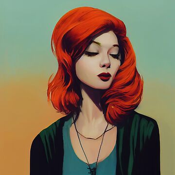Artwork thumbnail, Red Hair Mystery Woman by NomadVeronica