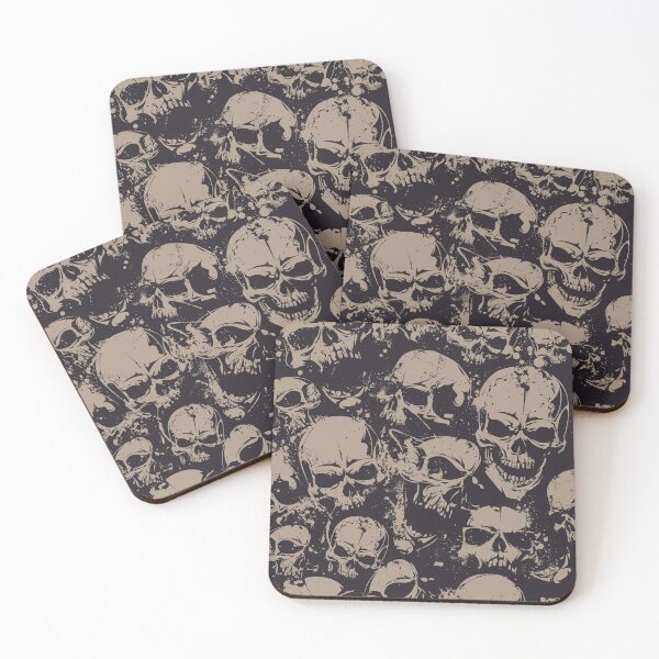 Item preview, Grunge Skulls Spooky Design seamless designed and sold by insanitysaint05.