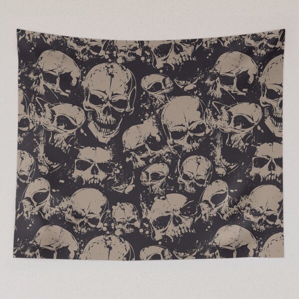 Item preview, Grunge Skulls Spooky Design seamless designed and sold by insanitysaint05.