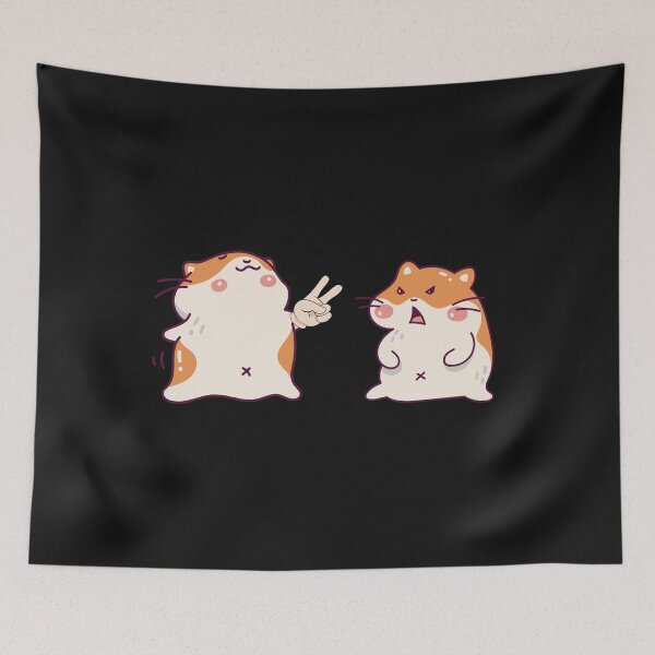 Item preview, peace sign and screaming hamster designed and sold by ProjectOfColor.