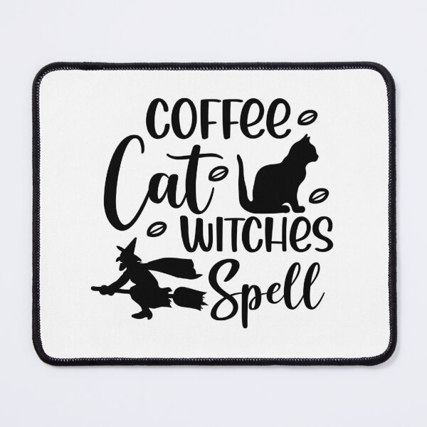 Item preview, Coffee cat witches spell  designed and sold by ibrahim2022.