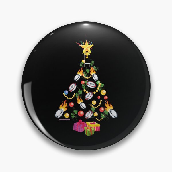 Item preview, Christmas Tree English Rugby Union _ League Christmas Gift Top _ Xmas designed and sold by SportsStadiaz.