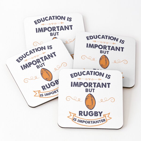 Item preview, Education Is Important But Rugby Is Importanterns designed and sold by SportsStadiaz.
