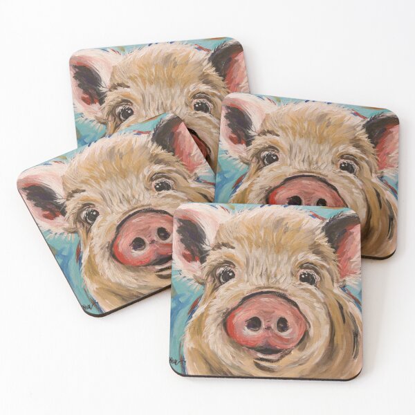 Item preview, Pig art, "Octavia" by Lee Keller designed and sold by leekellerart.