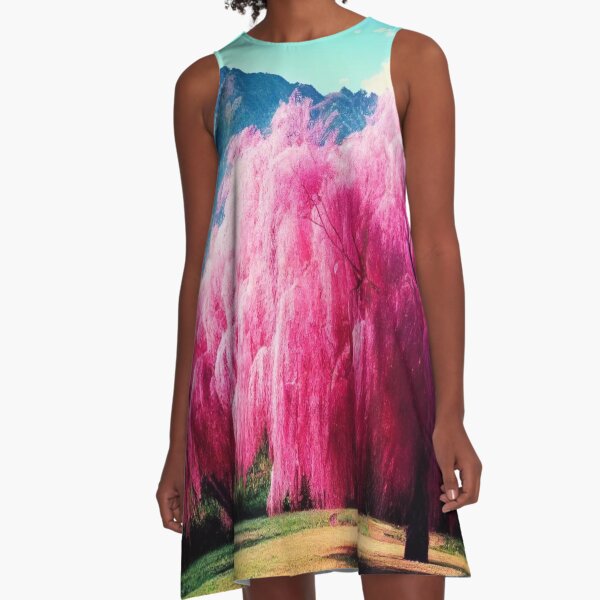 Item preview, Pink Weeping Willow Tree designed and sold by NomadVeronica.