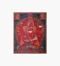 Lámina de exposición Ganapati rojo de baile de los 3 Deidades Rojas