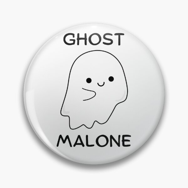 Item preview, Ghost Malone. Cute White Halloween Ghost designed and sold by Rebel-Design.