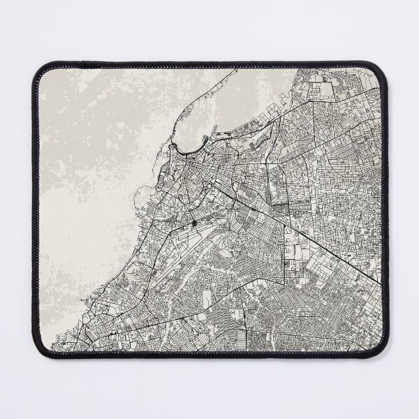 Item preview, Angola, Luanda Black & White City Map designed and sold by cozyspirit.
