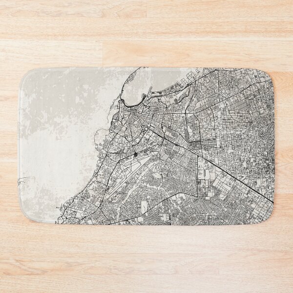 Item preview, Angola, Luanda Black & White City Map designed and sold by cozyspirit.