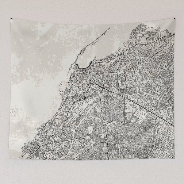 Item preview, Angola, Luanda Black & White City Map designed and sold by cozyspirit.
