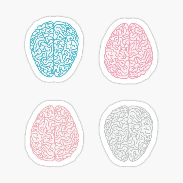 Brainy Pastel Pattern Sticker