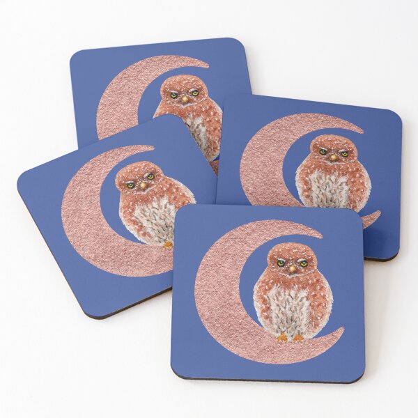 Item preview, Watercolor Pygmy Owl & Moon designed and sold by Krystal280791 Shop.