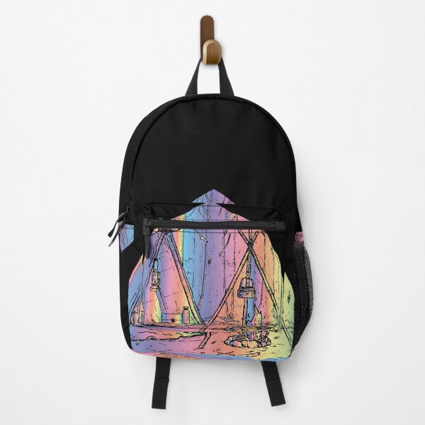 Item preview, old style vintage camp fire and tent camping designed and sold by XXgooddeedXX.
