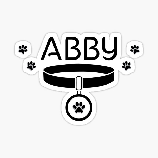 "ABBY Pet's Name My girl cat name is ABBY ABBY cat's Name" Sticker