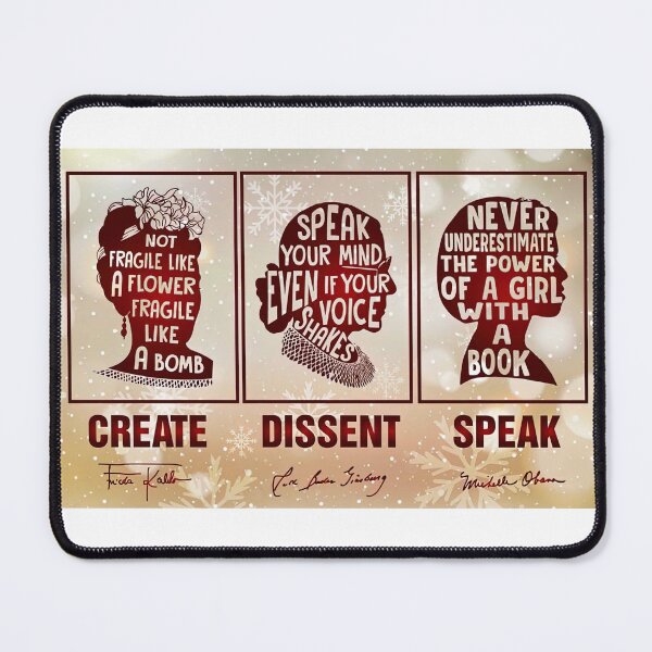 Item preview, Not Fragile Like A Flower Fragile Like A Bomb - Frida kahlo, Michelle Obama, Ruth Bader Ginsburg Pro-choice Feminist designed and sold by Donna6778.