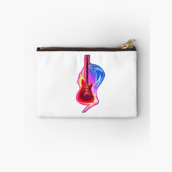 Item preview, Flaming guitar | Neon guitar | Punk designed and sold by sci-fAI.