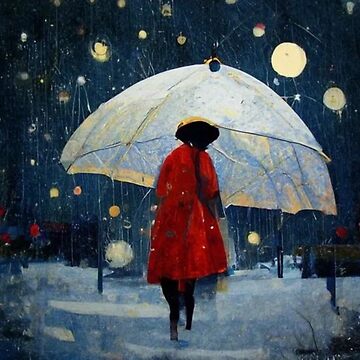 Artwork thumbnail, Snowy Night Walk by NomadVeronica