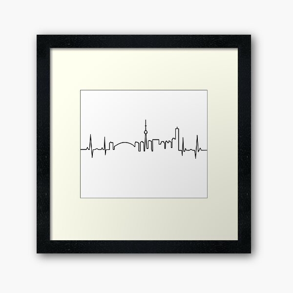 Toronto Heartbeat Framed Art Print