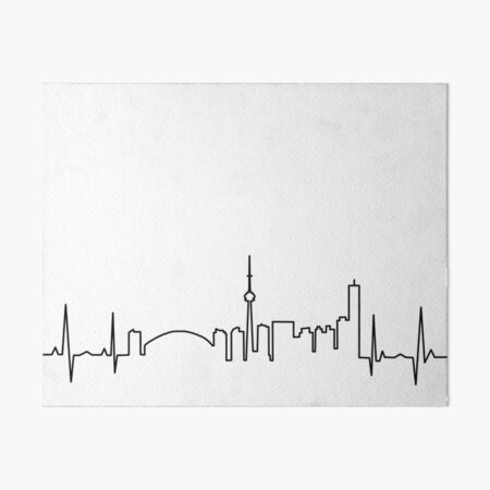 Toronto Heartbeat Art Board Print
