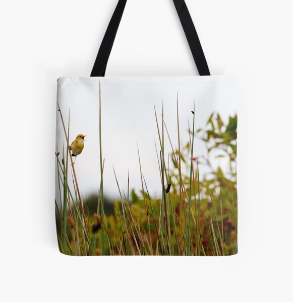 Golden-headed Cisticola All Over Print Tote Bag