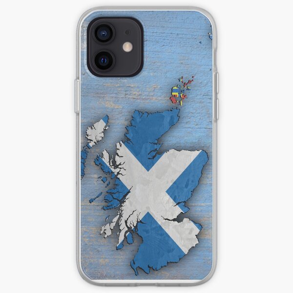 Flag Map of Scotland iPhone Soft Case