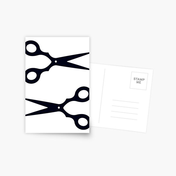 Black Scissors Postcard for Sale by XOOXOO