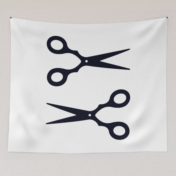 Item preview, Black Scissors Pattern designed and sold by XOOXOO.