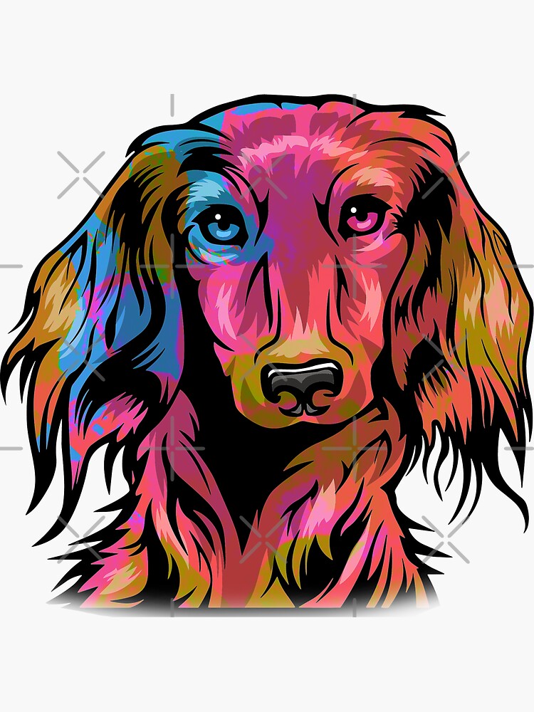 "Super Cute Dachshund Wiener Dog Art" Sticker for Sale by ZooPrints