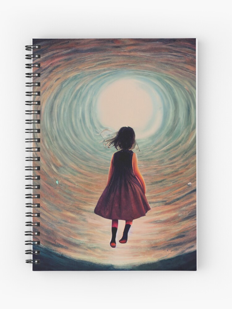 Thumbnail 1 of 3, Journal, Girl Walking into the Light designed and sold by NomadVeronica.