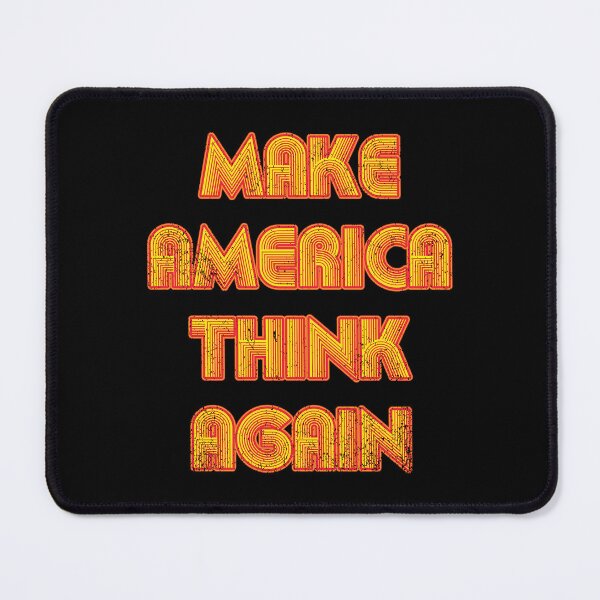 Item preview, Make America Think Again - Vintage Retro Text designed and sold by Whimsical Thinker.