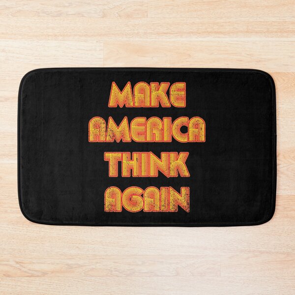 Item preview, Make America Think Again - Vintage Retro Text  designed and sold by Whimsical  Thinker.