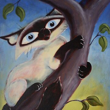Artwork thumbnail, Tree Climbing Cat by etourist